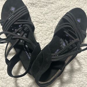 NEW Skechers Black Strappy Women's Sandals